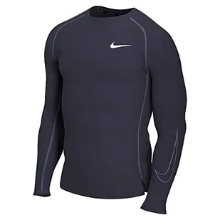 Nike Mens M NP DF Tight TOP LS, obsydian/Iron Purple/Iron Purple, XL DD1990 - Koszulki i topy damskie - miniaturka - grafika 1