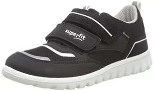 Superfit Mini sneakersy dla chłopców Sport7, czarny - Czarno-biały 000-23 EU - Sneakersy damskie - miniaturka - grafika 1