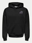 Bluzy męskie - Only & Sons Bluza 22032074 Czarny Oversize - miniaturka - grafika 1