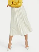 Spódnice - Vila Spódnica plisowana Nitban 14063241 Beżowy Regular Fit - miniaturka - grafika 1