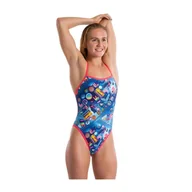 Stroje kąpielowe - Strój kąpielowy damski Speedo KanjiNeon - miniaturka - grafika 1