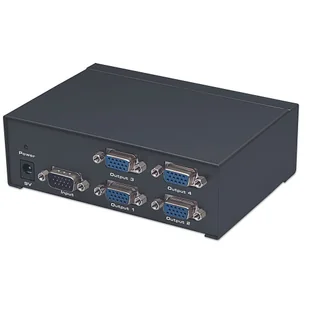 Manhattan splitter video VGA 1/4 350 MHz Pro (207348) - Przełączniki KVM - miniaturka - grafika 2
