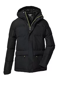 Kurtki i płaszcze dla chłopców - Killtec Chłopięca pikowana kurtka z kapturem/kurtka zimowa jest odporna na działanie wody KOW 156 BYS QLTD JCKT, czarna, 164, 40912-000 - grafika 1