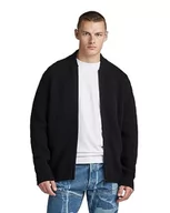 Swetry damskie - G-STAR RAW Dzianina kardigan z grubej dzianiny, Czarny (Dk Black D23533-d170-6484), S - miniaturka - grafika 1
