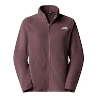Bluzy sportowe damskie - Bluza damska The North Face 100 Glacier Full-Zip Fleece 0A8D2FBQ71 - bordowa - miniaturka - grafika 1