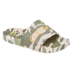 Męskie Klapki GUESS SLIDES F4GZ09BB00F-F99S – Szary - Klapki i japonki męskie - miniaturka - grafika 1