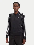 Bluzy damskie - adidas Bluza SST adicolor Satin JZ6733 Czarny Regular Fit - miniaturka - grafika 1