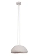 Lampy sufitowe - Beżowa, rustykalna lampa wisząca z kloszem SIG 41427 z serii SYNTIA - miniaturka - grafika 1