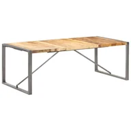 Stoły - vidaXL Stół jadalniany, 220x100x75 cm, surowe, lite drewno mango Stół jadalniany, 220x100x75 cm, surowe, lite drewno mango - miniaturka - grafika 1
