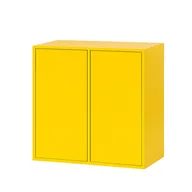 Szafki do salonu - Boxie 2-drzwiowa szafka ścienna 80x80x37 cm żółta - miniaturka - grafika 1
