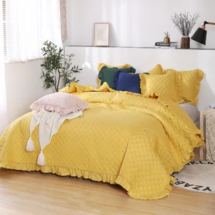 Narzuta 140 x 200 Pikowana Dwustronna Ruffy Muszt - Narzuty - miniaturka - grafika 10