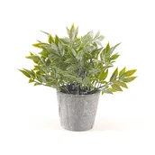 Ozdoby bożonarodzeniowe - Roślina w doniczce zdobiona brokatem 23 cm - miniaturka - grafika 1