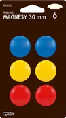 Tablice i flipcharty - Grand  Magnes 30 mm, kolorowy. 6 sztuk - miniaturka - grafika 1