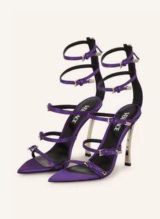 Sandały damskie - Versace Sandały Na Obcasie violett - grafika 1