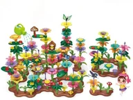 Klocki - Klocki Konstrukcyjne 322 elementy, Zestaw Do Zbudowania Kwiatowej Kompozycji, Ogród + Kwiatki - miniaturka - grafika 1