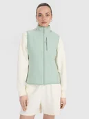 Kurtki damskie - 4F Bezrękawnik ze stójką damski - miętowy S - miniaturka - grafika 1