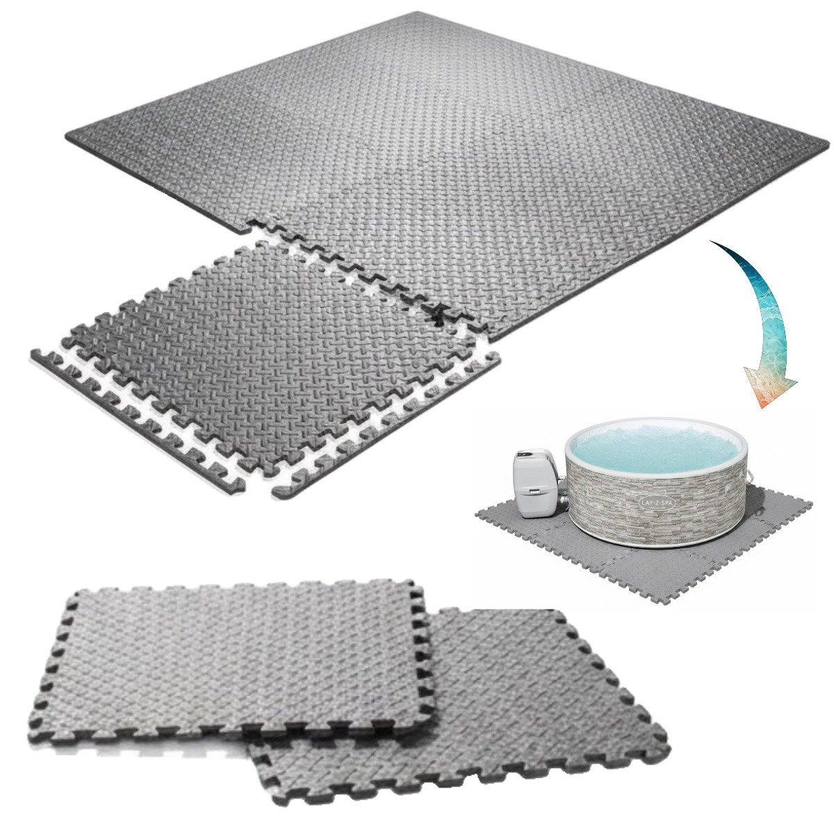 Bestway Mata piankowa ochronna izolacyjna pod lay-z-spa vancouver 155x60cm