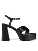 Sandały damskie - Badura Sandały ODIL-V21568-933-2 Czarny - miniaturka - grafika 1