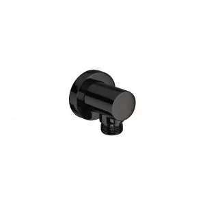 ROCA A5B1450NM0 BRUSHED TITANIUM BLACK Round przyłącze ścienne węża prysznicowego - Akcesoria do armatury i ceramiki - miniaturka - grafika 1