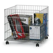 Artykuły do ekspozycji w sklepie - B2B Partner Sklepowy kosz na kółkach 800x650x620 mm, nośność do 90 kg 2009 - miniaturka - grafika 1