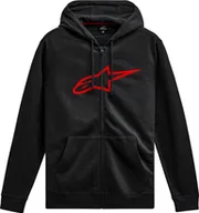 Bluzy męskie - Alpinestars Bluza z kapturem ALPINESTARS AGELESS II ZIP HOODIE, Black/Red Rozmiar: M - miniaturka - grafika 1