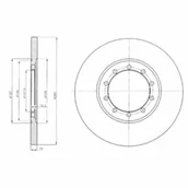 Tarcze hamulcowe - Tarcza hamulcowa DELPHI BG4075 - miniaturka - grafika 1