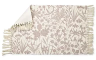 Wycieraczki - FLORAL Dywanik 60x90cm listki brąz - miniaturka - grafika 1