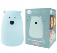 Zestawy szkolne - Lampka nocna LED RGB+WW + R/C miś duży niebieski - miniaturka - grafika 1