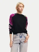 Swetry damskie - Desigual Sweter Barrie 24WWJF24 Czarny Regular Fit - miniaturka - grafika 1