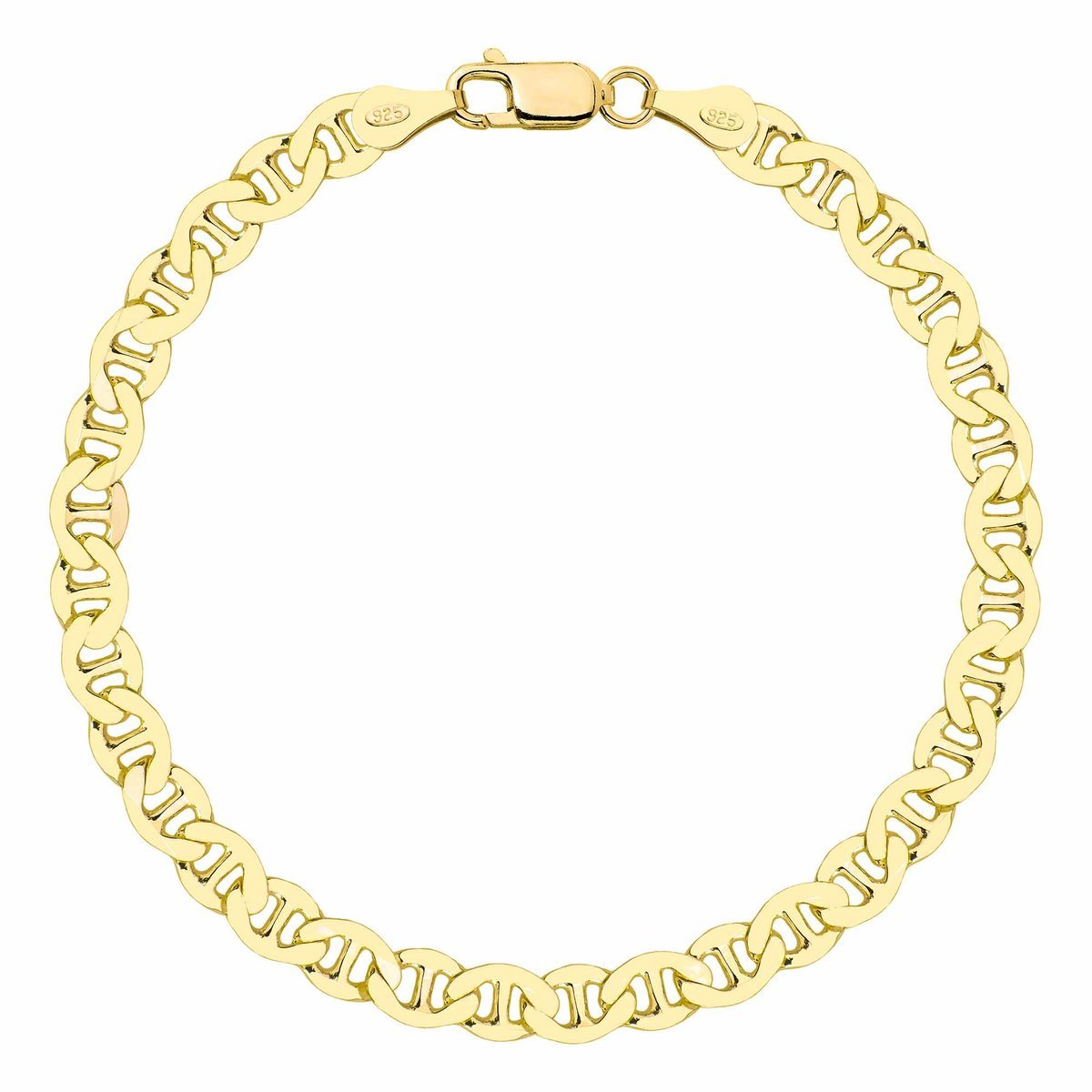 OPRAVA POZŁACANA SREBRNA BRANSOLETKA GUCCI 925 585 - 5,5MM 21cm MASYWNA MĘSKA ZŁOTA