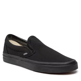 Vans Tenisówki Classic Slip-On VN-0EYEBKA Black - Trampki damskie - miniaturka - grafika 1