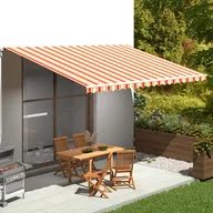 Markizy - VidaXL Lumarko Zapasowa tkanina na markizę, żółto-pomarańczowa, 5x3,5 m 312022 VidaXL - miniaturka - grafika 1