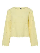 Swetry damskie - Pieces Sweter "Tarmorine" w kolorze żółtym - miniaturka - grafika 1