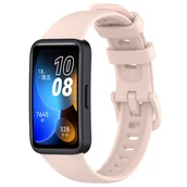 Akcesoria do smartwatchy - Opaska pasek silikonowy Vanfone do Huawei Band 8/9, beżowy - miniaturka - grafika 1