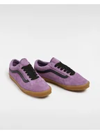 Trampki damskie - Vans Skórzane sneakersy w kolorze fioletowym - miniaturka - grafika 1