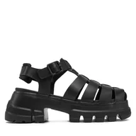 Sandały damskie - Sandały Tommy Jeans EN0EN02751 Czarny - miniaturka - grafika 1