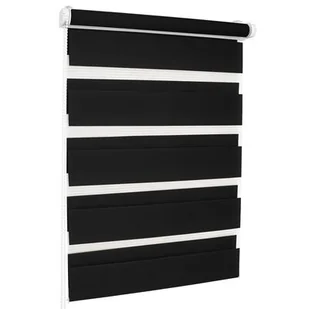 Roleta dzień i noc SMILE 38 x 150 cm kol. 07 zmysłowa czerń - Rolety - miniaturka - grafika 1