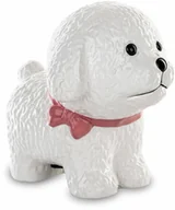 Skarbonki - Skarbonka figurka pies biały ceramika 12,5x10x13,5 - miniaturka - grafika 1