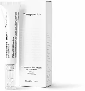 Transparent Lab OVERNIGHT SOFT + SMOOTH LIP TREATMENT - Nocna Kuracja Wygładzająca Do Ust 15 ml - Balsamy do ust - miniaturka - grafika 1