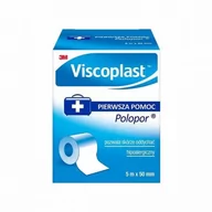 Apteczki i materiały opatrunkowe - VISCOPLAST POLOPOR Przylepiec włókninowy 5m x 50mm, 1 sztuka - miniaturka - grafika 1