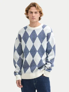 Tom Tailor Denim Sweter 1043026 Niebieski Regular Fit - Swetry męskie - miniaturka - grafika 1