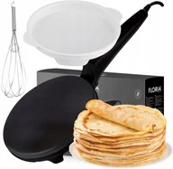 Urządzenia do czekolady i słodyczy - Naleśnikarka Elektryczna Automatyczna Czarna Non Stick 20CM 700W - miniaturka - grafika 1
