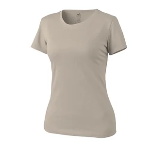 Koszulka T-Shirt DAMSKI - Bawełna - Beżowy XS - Koszulki i topy damskie - miniaturka - grafika 1