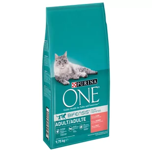 Purina ONE Adult, łosoś ze zbożem pełnoziarnistym - 9,75 kg - Sucha karma dla kotów - miniaturka - grafika 1