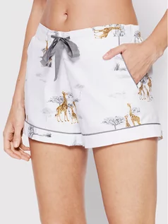 Piżamy damskie - Cyberjammies Szorty piżamowe Carly 9132 Biały Regular Fit - grafika 1