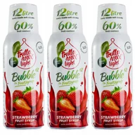 Syropy i koncentraty owocowe - Zestaw 3 koncentratów do Saturatora FruttaMax Truskawka Light bez Cukru 3x 500 ml - miniaturka - grafika 1