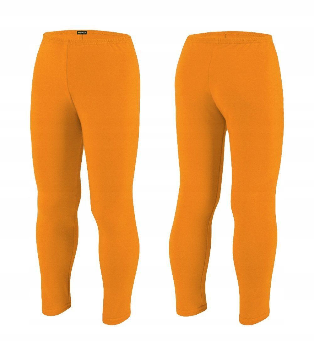 Bawełna Legginsy Getry Dziecięce 98 POMARAŃCZOWY Leginsy