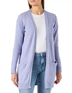 Vila Kobiety Viril Open L/S Knit Kardigan, Fioletowy, M - Swetry damskie - miniaturka - grafika 1
