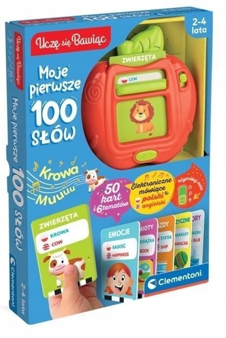 Clementoni CLE Uczę się bawiąc! Moje pierwsze 100 słów 50283