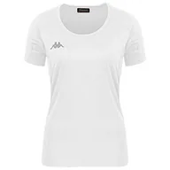Koszulki i topy damskie - Kappa Kappa Damski T-shirt Fania Techniczny, biały, 10Y 304TP50_925_10Y - miniaturka - grafika 1